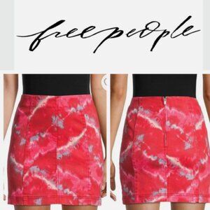 Free People (Flamingo Flame) Mini Skirt Size 2